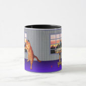 （ユダヤ教）メノラー猫 マグカップ (中央)