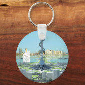 （ユダヤ教）メノラー諸島プロジェクトピン キーホルダー (正面)