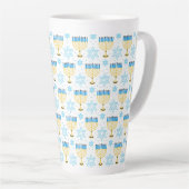 (ユダヤ教)メノラー カフェラテマグ (右アングル)