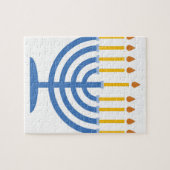 (ユダヤ教)メノラー ジグソーパズル (横)