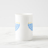 （ユダヤ教）メノラー ボーンチャイナマグカップ (正面)