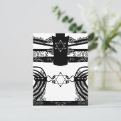 （ユダヤ教）メノラー ポストカード (スタンド正面)