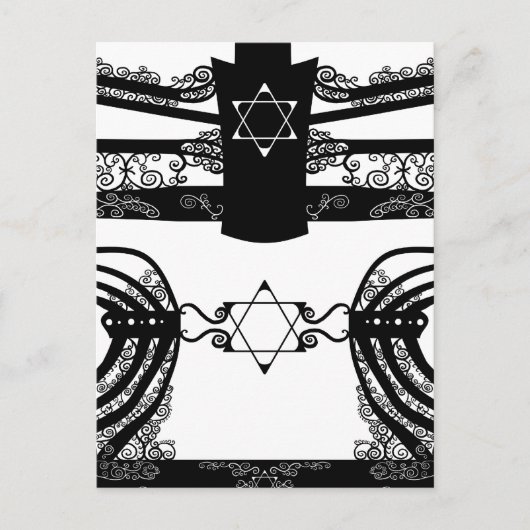 （ユダヤ教）メノラー ポストカード (正面)