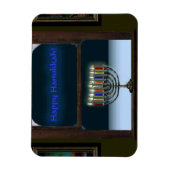 （ユダヤ教）メノラー マグネット (縦)