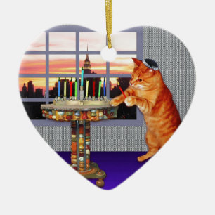(ユダヤ教)メノラーcat.jpg セラミックオーナメント