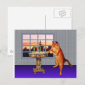 （ユダヤ教）メノラーcat.jpg ポストカード (正面/裏面)