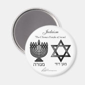 ユダヤ教 – 磁石 (正面/裏面)