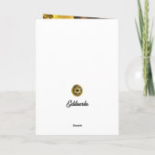 ユダヤ教 5" x 7" 折りたたみ式グリーティングカード(あらゆる機会に) カード (裏面)