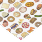 ユダヤ料理キュイジーズホリデーディナーフーズプリント テーブルクロス (アングル)