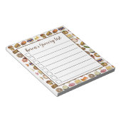 ユダヤ料理キュイジーズホリデーディナーフーズプリント ノートパッド (アングル)