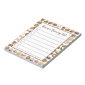 ユダヤ料理キュイジーズホリデーディナーフーズプリント ノートパッド (回転)