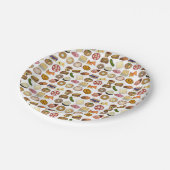 ユダヤ料理キュイジーズホリデーディナーフーズプリント ペーパープレート (アングル)