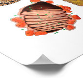 ユダヤ料理フーズイラストレーションキッチンデコール ポスター (角)