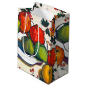 ユダヤ新年 | Rosh Hashanahファインアート ミディアムペーパーバッグ (裏面アングル)