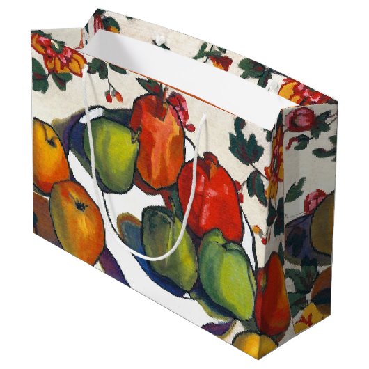 ユダヤ新年 | Rosh Hashanahファインアート ラージペーパーバッグ (裏面アングル)