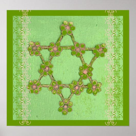 ユダヤ星ユダヤファインアートポスター ポスター (正面)