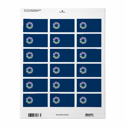 ユダヤ星色 ラベル (フルシート)