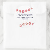 ユダヤ星野球ステッカー ラウンドシール (バッグ)