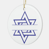 ユダヤ星 セラミックオーナメント (左)