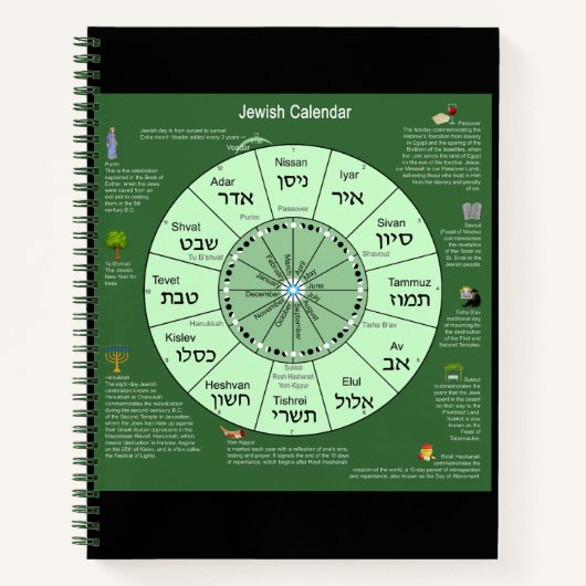 ユダヤ暦 ノートブック (正面)