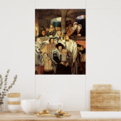 ユダヤ祈人のモーリシー・ゴットリーブ – 1878年頃 ポスター (キッチン)