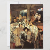 ユダヤ祈人はヨムキププルのシナゴーグに住んでいる カード (正面)