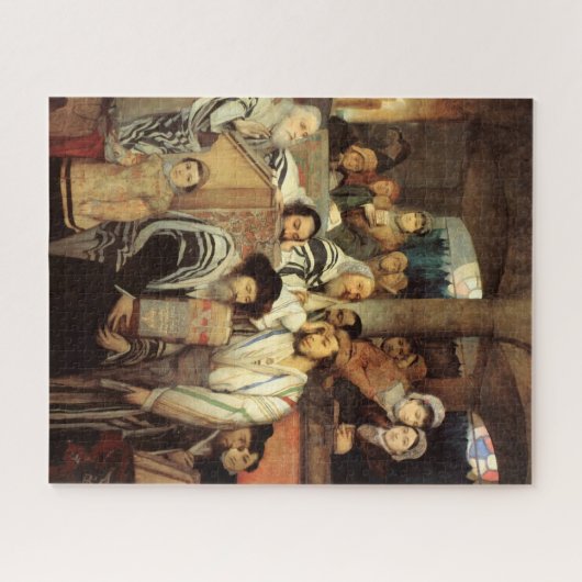 ユダヤ祈人はヨムキププルのシナゴーグに住んでいる ジグソーパズル (横)