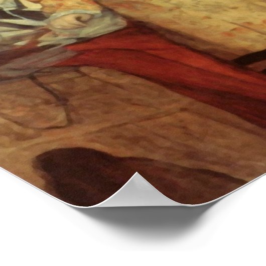 ユダヤ祈人はヨムキププルのシナゴーグに住んでいる ポスター (角)