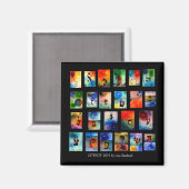 ユダヤ系アルファベット磁石オティヨット マグネット (正面/裏面)