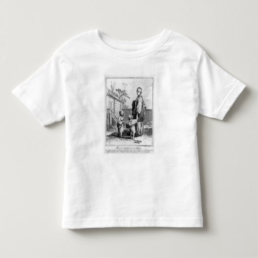 ユダヤ結婚した人の女性とその子ども トドラーTシャツ (正面)