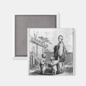 ユダヤ結婚した人の女性とその子ども マグネット (正面/裏面)