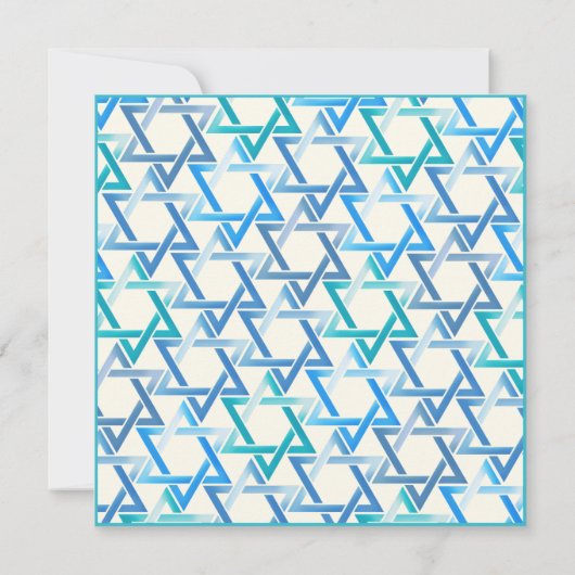 ユダヤ結婚人のダビデのスターSave The Date Card セーブザデート (裏面)