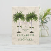 ユダヤ結婚人のチュパエレガントモダンパヤシ 招待状 (スタンド正面)