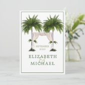 ユダヤ結婚人のチュパエレガントモダンパヤシ 招待状 (スタンド正面)