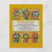 ユダヤ結婚人祈りの言葉ゴールデンハムザ葉書 ポストカード (正面)