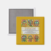 ユダヤ結婚人祈りの言葉ゴールデンハムザ マグネット (正面/裏面)