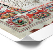 ユダヤ結婚契約(vellum) ポスター (角)