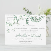 ユダヤ結婚式招待状クラシックローレル 招待状 (スタンド正面)