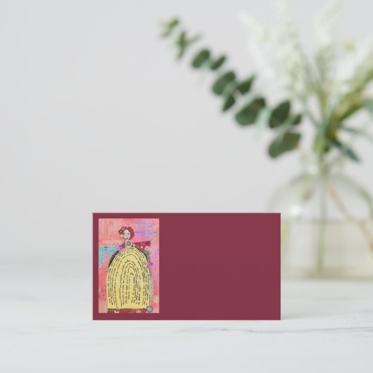 ユダヤ美術の妊娠ギフト聖書の聖句アート 名刺 (スタンド正面)