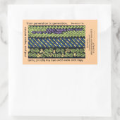 ユダヤ蔵書票 長方形シール (バッグ)