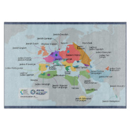 ユダヤ諸語の地図 カッティングボード
