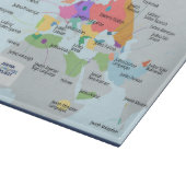 ユダヤ諸語の地図 カッティングボード (角)