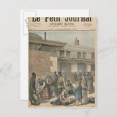 ユダヤ難民キャンプ ポストカード (正面/裏面)