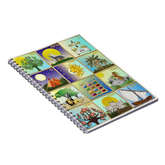 ユダヤ12部族のイスラエルのアートパネル ノートブック (右側)