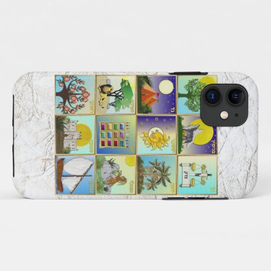 ユダヤ12部族のイスラエルのアートパネル Case-Mate iPhoneケース (裏面(横))