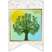 ユダヤ12部族イスラエル国旗のバンティング旗 バンティングフラッグ (第3の旗)