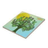 ユダヤ12部族イスラエル・アッシャー タイル (側面)