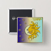 ユダヤ12部族イスラエル・イスサカール 缶バッジ (正面&裏面)