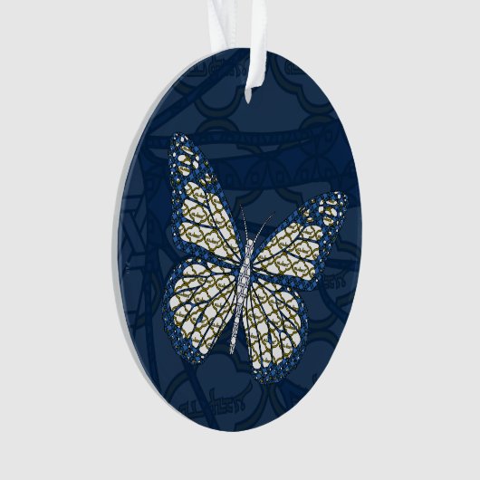 ユダヤ(昆虫)オオカバマダラ、モナークアクリルオーナメント オーナメント (正面)
