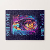 ユダ信仰のライオンイエス・キリスト教の賜物 ジグソーパズル (横)